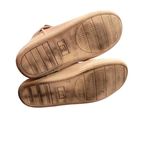 Canyon River Blues Neutral Tan Seude Rhinestone Studs Soft Comfy Winter Booties - Picture 13 of 15